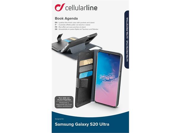 Book Agenda Case Galaxy S20 Ultra Black Book Agenda - Galaxy S20 Ultra
