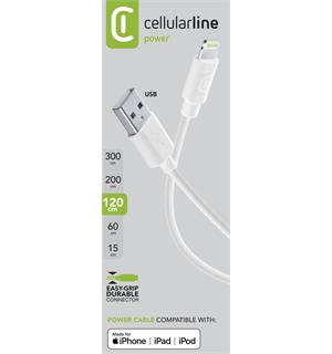 USB Data Cable Lightning Ladekabel for iPhone/lightning, 1.2M 