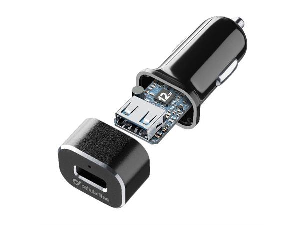 Tetra Force Extreme Car Charger Kit 12W 12/24 V ladekit for lightning, iPhone