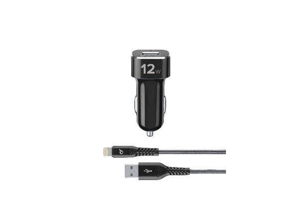 Tetra Force Extreme Car Charger Kit 12W 12/24 V ladekit for lightning, iPhone