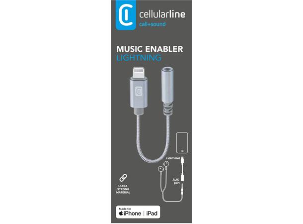 AUX Audio Adapter - Lightning 3,5 mm til Lightning