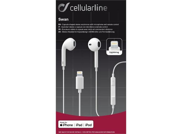 Swan, white Øreplugger med lightning-kontakt