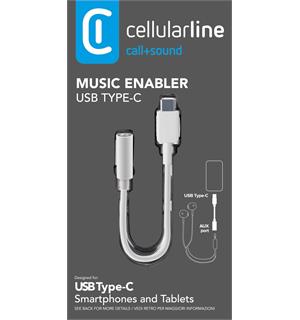 AUX Audio Adapter - Type C Overgang 3,5mm til Type C 