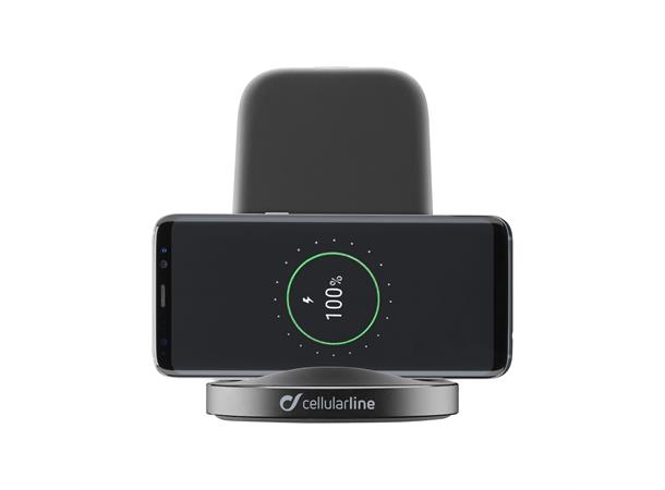 Wireless Fast Charger Stand - 10W output Trådløs lader til mobiltelefon