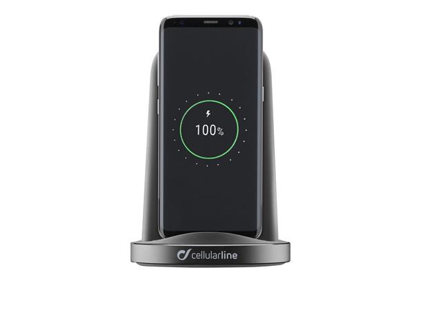 Wireless Fast Charger Stand - 10W output Trådløs lader til mobiltelefon