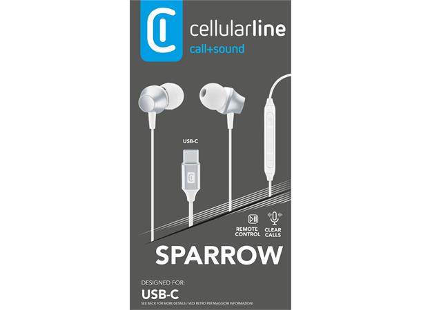 Sparrow USB-C, white Øreplugger for Type C