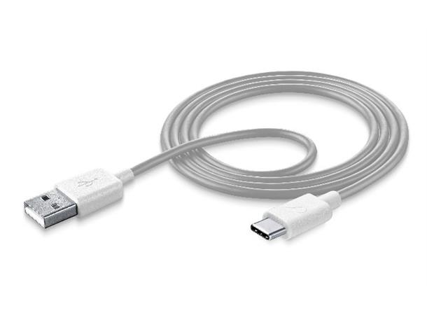 Usb data cable type-c white For lading og synkr. avtype c enhet.