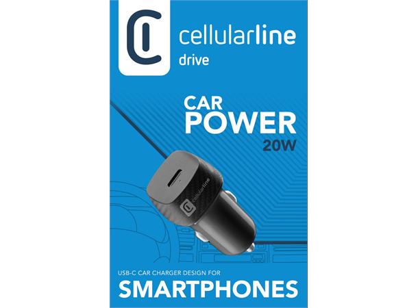 Usb-C Car Charger 20W Black USB car charger 20W