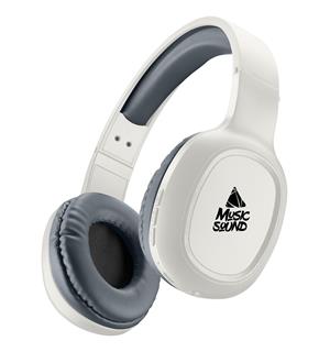 Musicsound Wireless Headphones, White Hodetelefoner med blåtann 