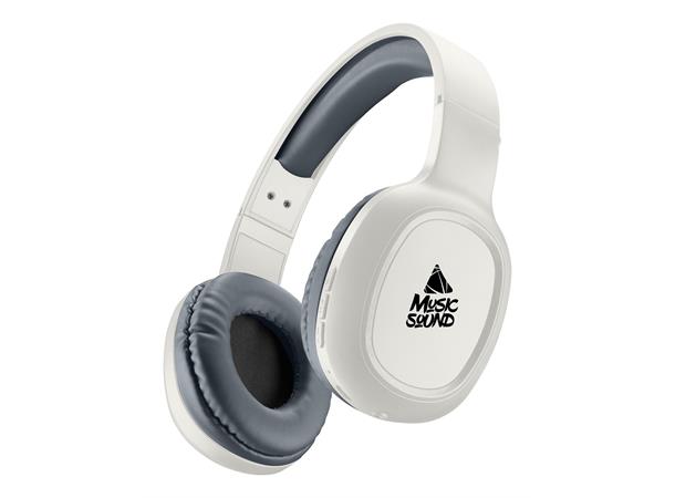 Musicsound Wireless Headphones, White Hodetelefoner med blåtann