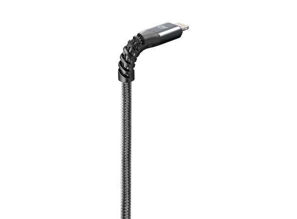 USB CABLE EXTR. USB-C TO APPLE 2M BLACK Tetraforce Cable 200cm - USB-C to Lightn