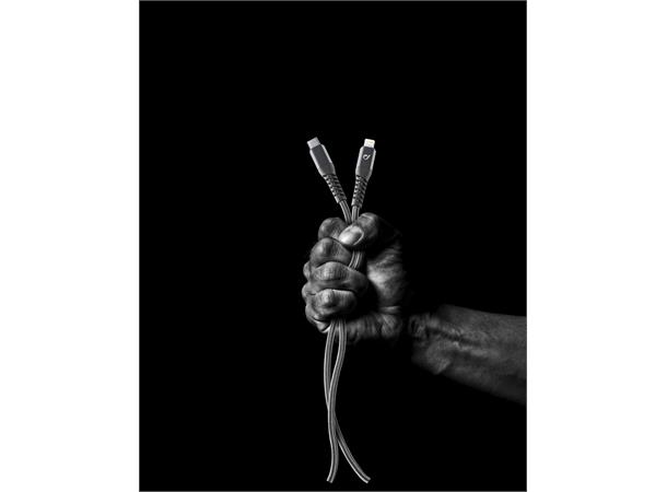 USB CABLE EXTR. USB-C TO APPLE 2M BLACK Tetraforce Cable 200cm - USB-C to Lightn