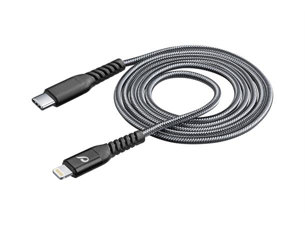 USB CABLE EXTR. USB-C TO APPLE 2M BLACK Tetraforce Cable 200cm - USB-C to Lightn