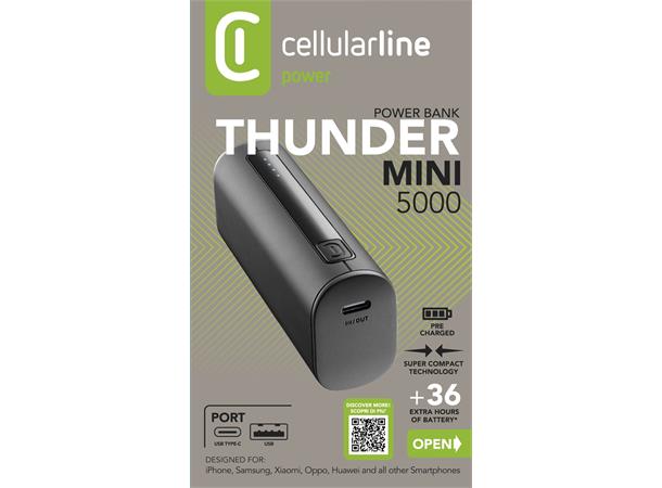 Battery Charger 5000 Black Extra compact portable charger