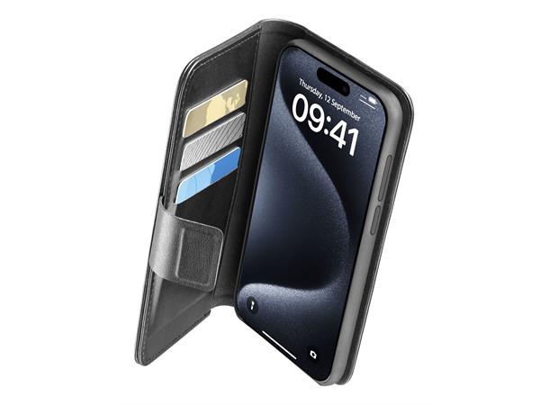 Book Agenda 2 Case Iphone 15Promax Black Elegance and functionality Book case