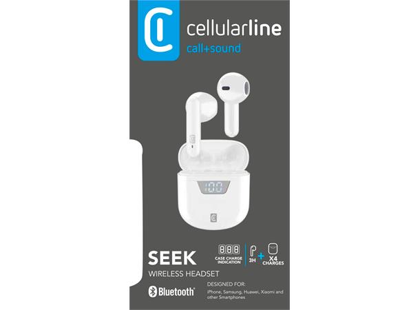 TWS Seek, white TWS øreplugger hvit