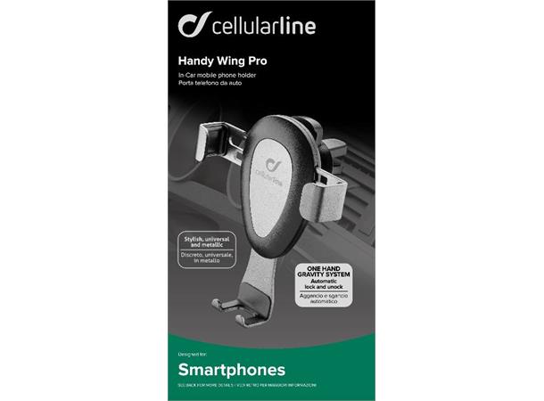 Handy Wing Pro Holder til mobiltelefon, for bruk i bil.