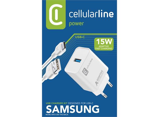 Adaptive Fast Charger Kit 15W 220 V ladekit for Samsung, Type C